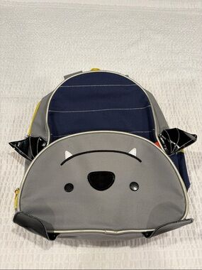 Skip Hop Kids Grey and Navy Bat Backpack